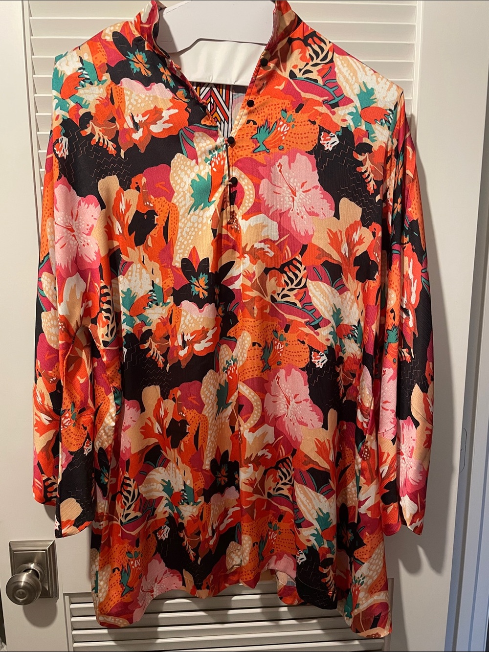 Floral Print Mini Dress in Multi-Color